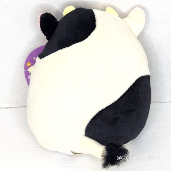 🐣 CONNOR 🐄 Cow w Blue Flower Easter 2024 Original Squishmallow ☆ NWT ☆ - Picture 5 of 8